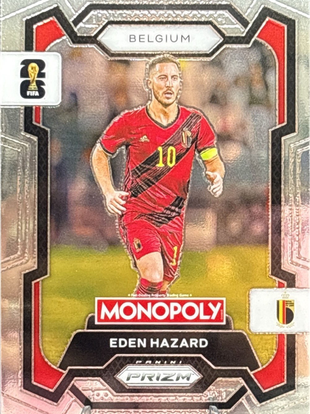Panini Monopoly Prizm Eden Hazard Soccer Card